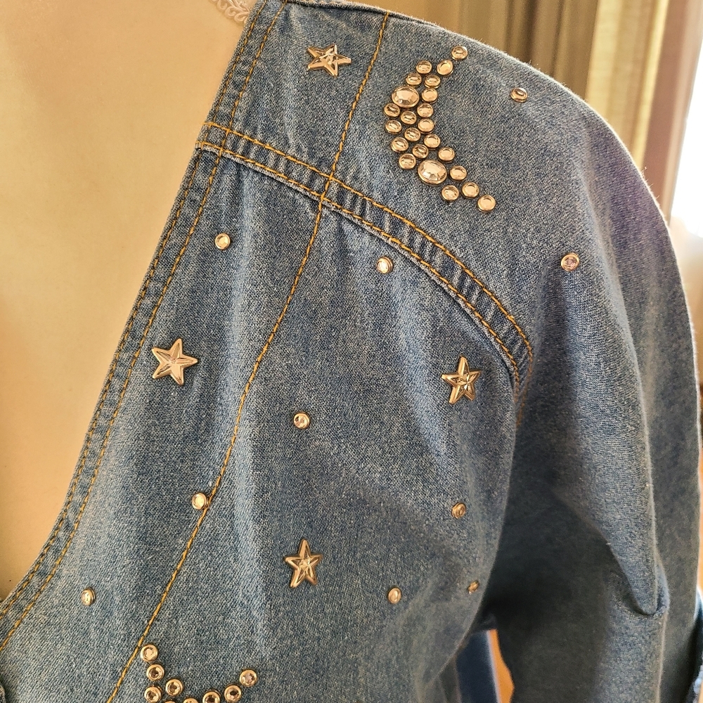 2 Piece Embellished Jean Set - Picture 5 of 14